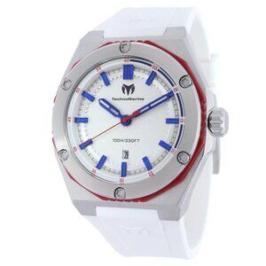 FX03513B NWT Technomarine Fashion Men's Quartz Plastic and Stainless Steel Authe